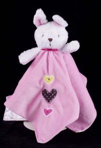 Carters Just One You Rabbit Pink Plush Lovey Security Blanket